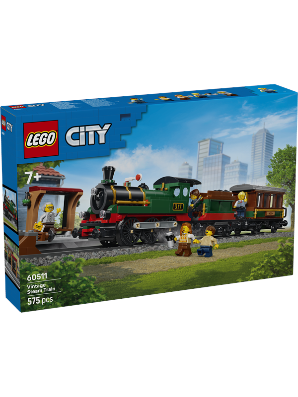 60511 City Klassischer Dampfzug, Konstruktionsspielzeug