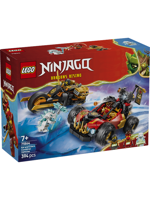 71864 Ninjago Kais und Coles Kombi-Flitzer, Konstruktionsspielzeug