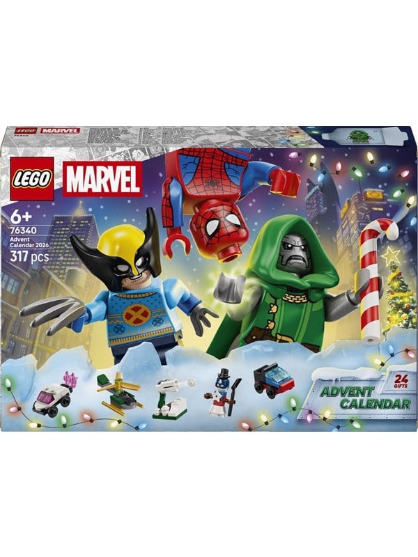 76340 Marvel Super Heroes Adventskalender 2026, Konstruktionsspielzeug