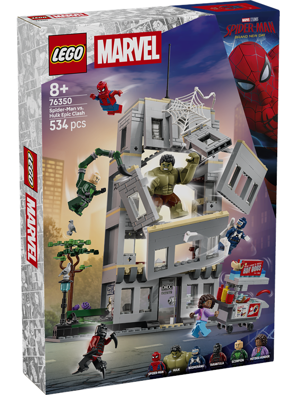 Image of LEGO Super Heroes Marvel 76350 Großer Showdown: Spider-Man vs. Hulk