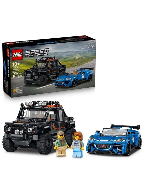 LEGO Speed Champions 77264 Jaguar Project 7 Land Rover Defender