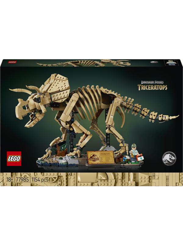 77985 Jurassic World Dinosaurier-Fossilien: Triceratops, Konstruktionsspielzeug