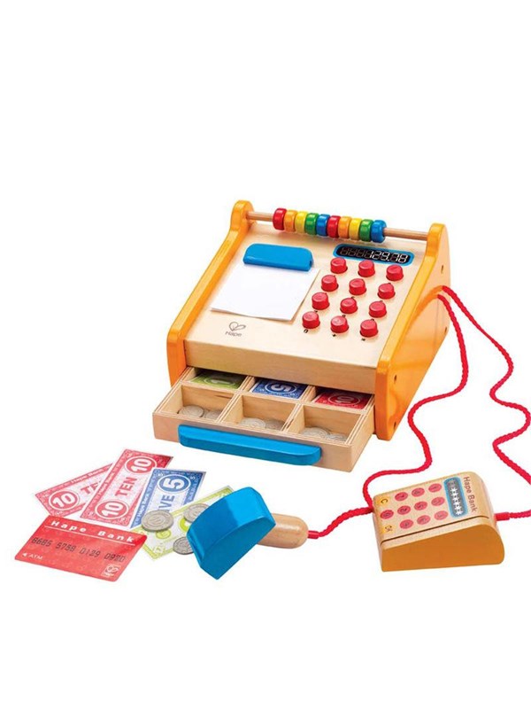 Image of Hape Wooden Cash Register