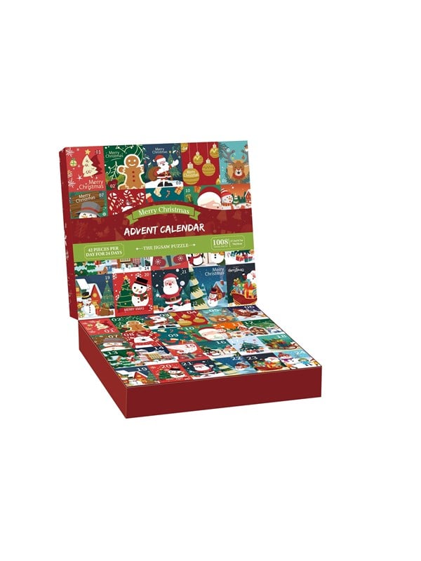 Amo Toys Merry Christmas Julekalenderpuslespil 24 Temaer - 1008 Brikker