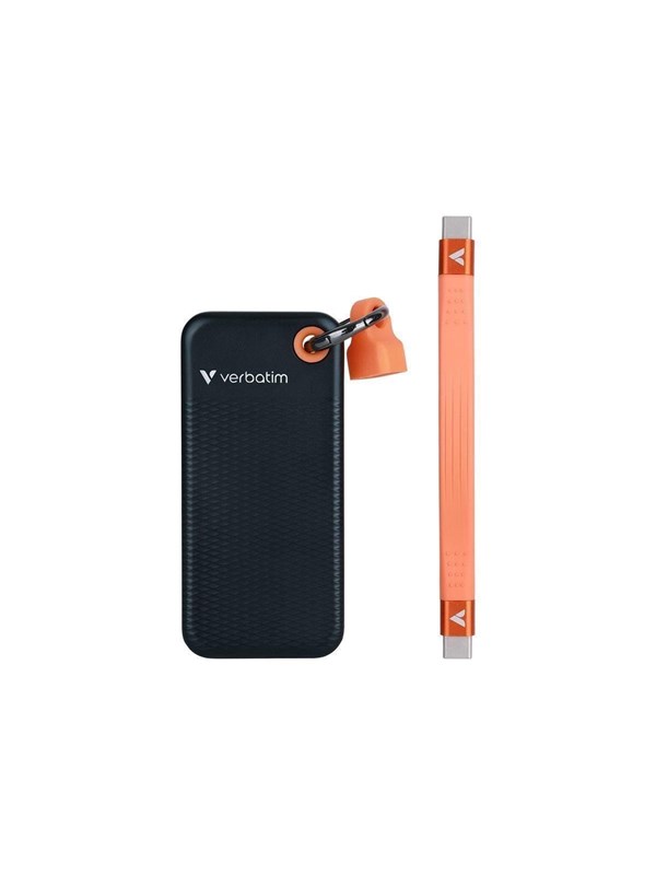 Verbatim Pocket SSD - 256GB - USB 3.2 Gen 2 - Schwarz / Orange