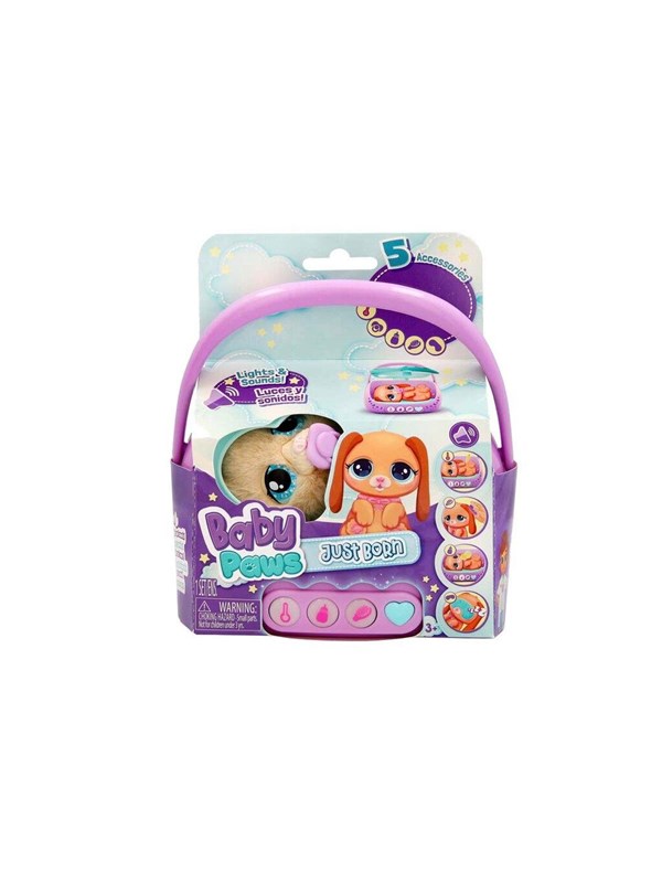 Interaktiver Plüschhund IMC Toys Baby Paws Just Born Puppy mit Sound
