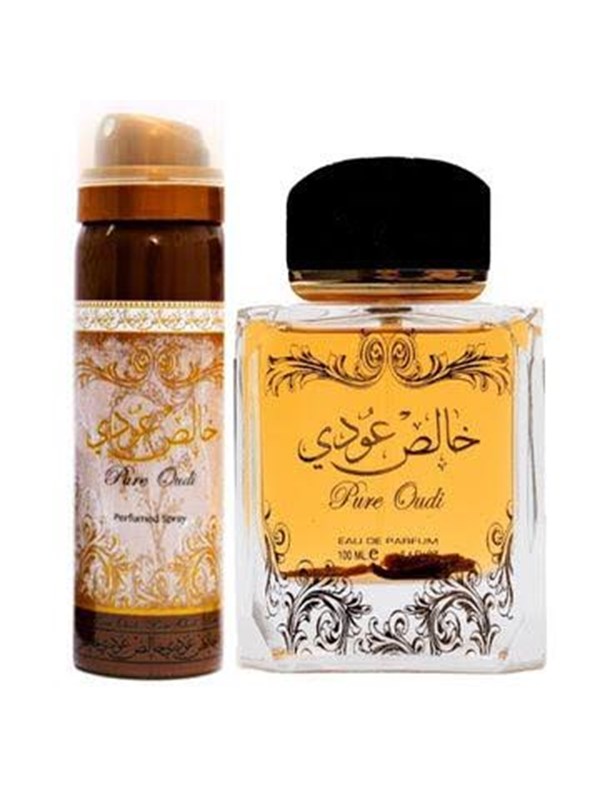 Lattafa Pure Oudi Giftset Edp Spray 100ml/Deo Spray 50ml 150 ml