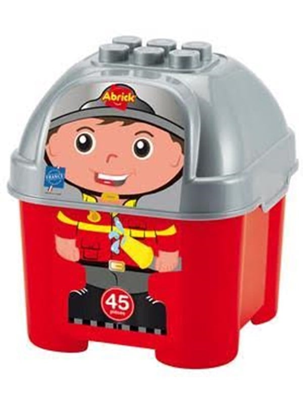 Fire Brigade Building Blocks in Storage Box