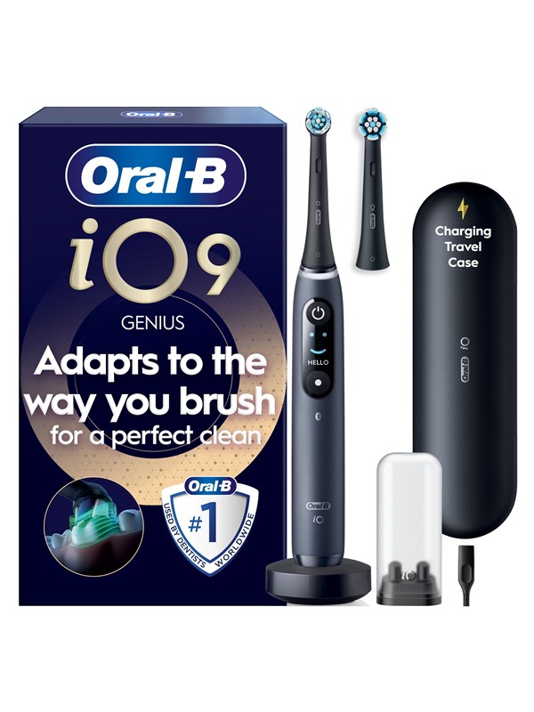 Oral-B Elektrische Zahnbrste iO9 Black Onyx  1 Extra Refill