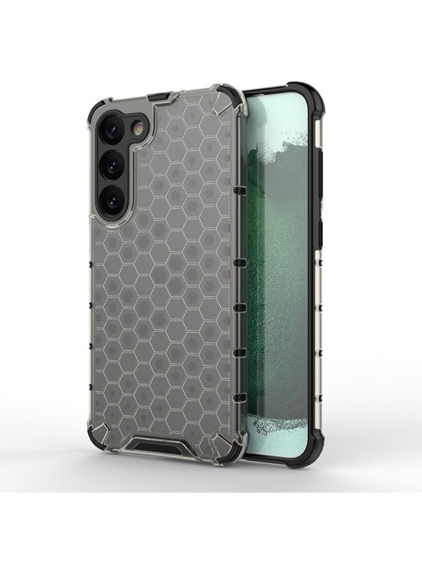 Hurtel Honeycomb Case for Samsung Galaxy S23+ Armored Hybrid Cover Black