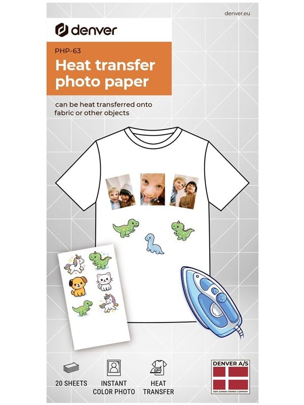 DENVER PHP-63 - Heat transfer photo print paper for Denver MCP-6010 printer