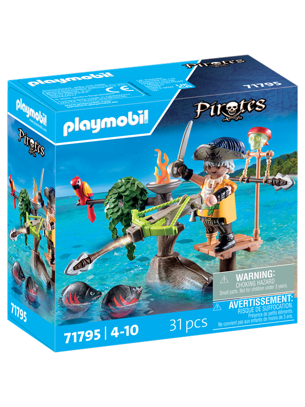 Piraten-, Armbrust- und Fischsimulationsspiele Playmobil