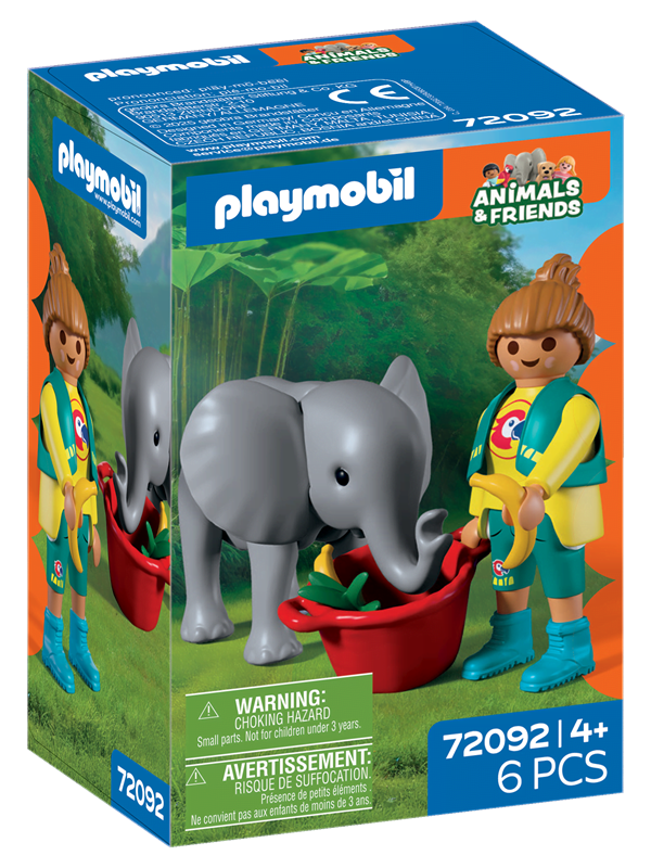 Playmobil Zoo Elefantenbaby und Tierpfleger