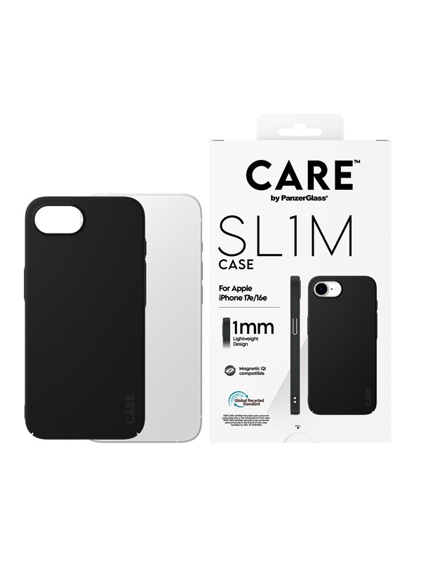 CARE by PanzerGlass SL1M Case Black w. MagSafe iPhone 17e | 16e