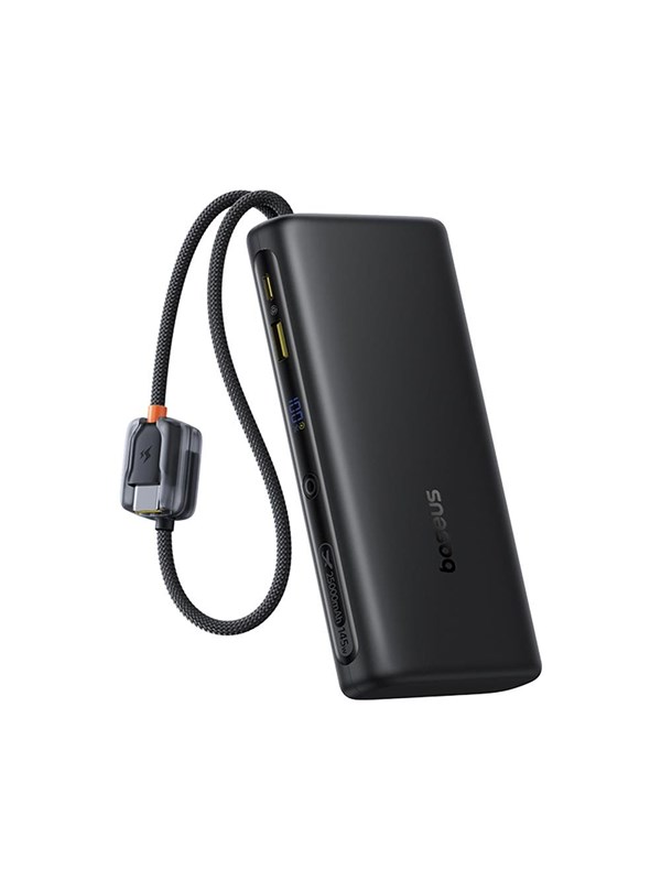 Baseus EnerFill FC41 25000mAh 145W Power Bank with Digital Display and Built-in Dual USB-C Cable - Black Powerbank (Akku) - schwarz - 25000 mAh