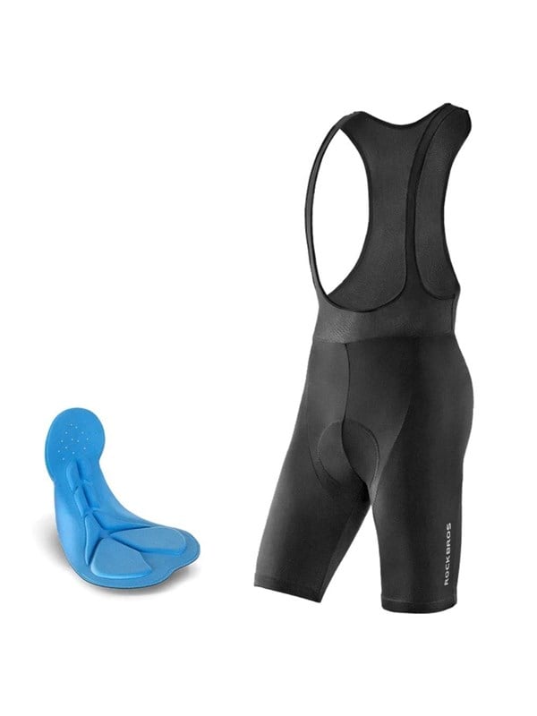 Rockbros RK2002XL bib shorts with XL pad - black