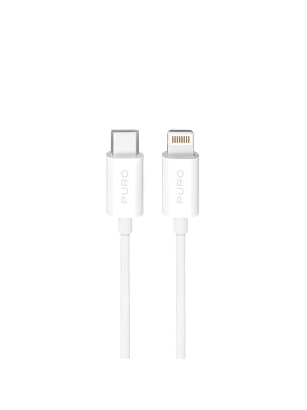Puro TPE 20W USB-C - Lightning 3m - White