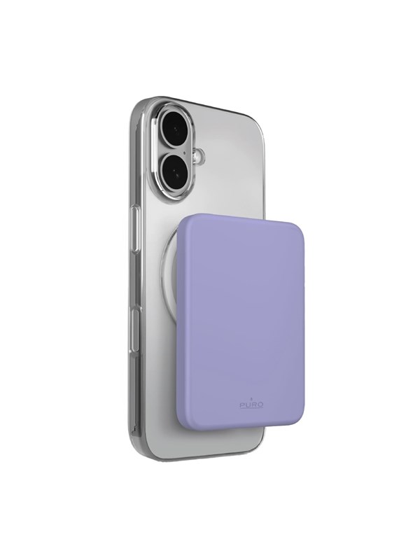 Puro 4200mAh ultra-thin compatible with MagSafe USB-C - purple Powerbank (Akku) - Purple - 4200 mAh