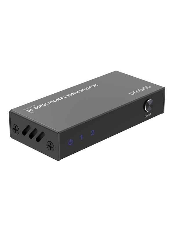 Deltaco - video/audio switch - bidirectional 1-2 or 2-1 8K@60Hz - 3 ports