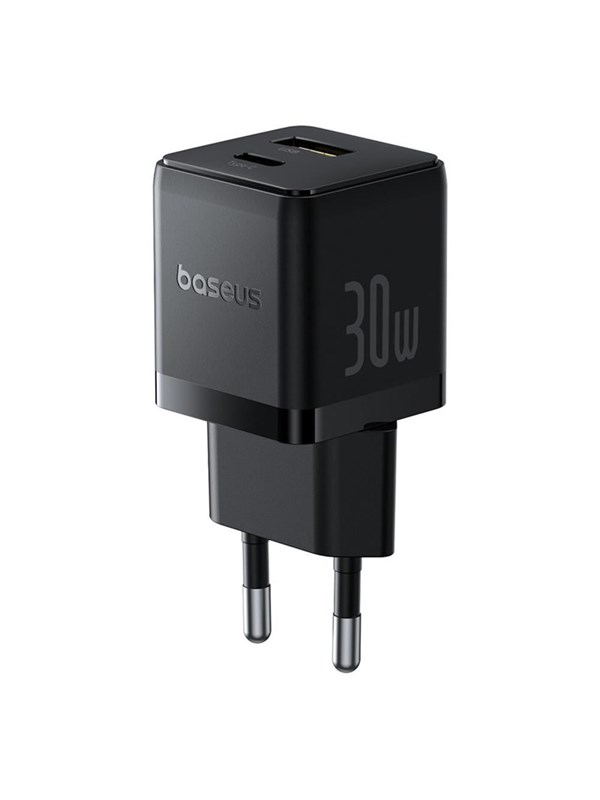 Baseus Palm Netzladegerät, 30W, 3A, 1 x USB-A - 1 x USB-C, Schwarz P1011160A113-00