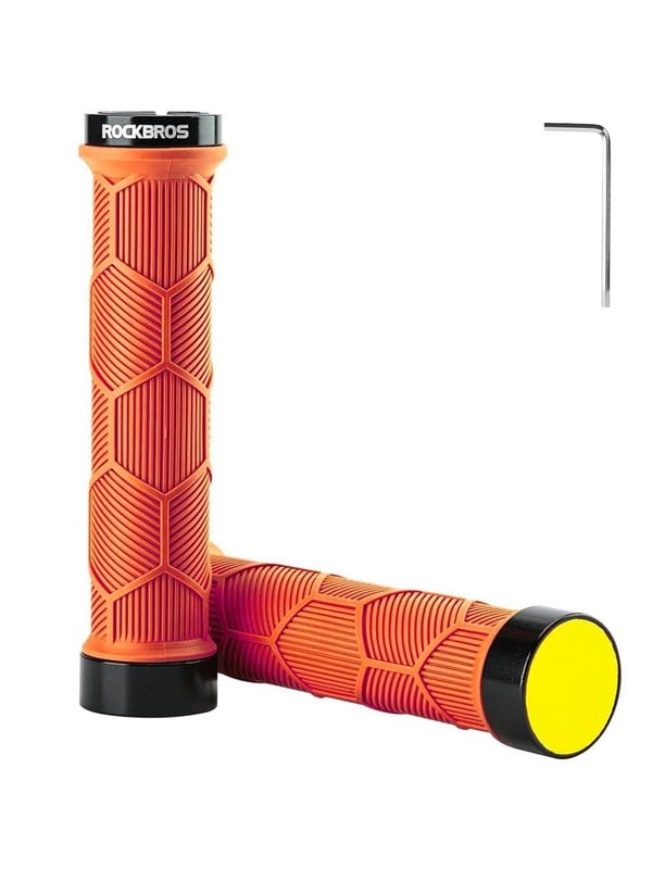 Rockbros 40720007004 Bicycle Grips with Reflector - Orange
