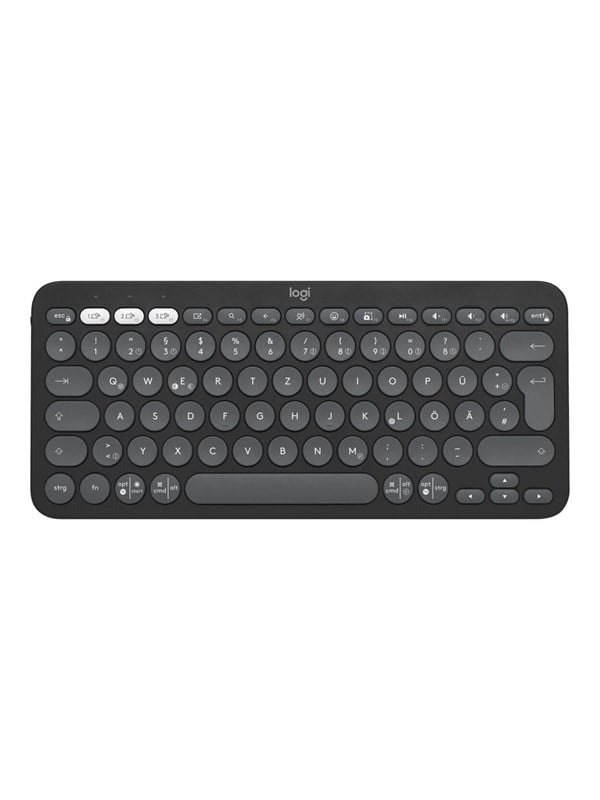 Logitech Pebble Keys 2 K380s Wireless Keyboard - Tonal Graphite - Tastatur - 60% - Englisch (UK) - Grau