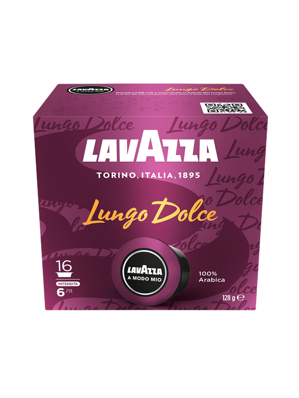 Lavazza A Modo Mio Lungo Dolce Caps - 16 pcs