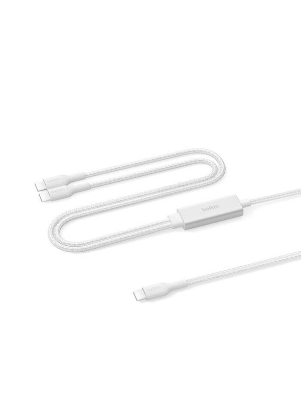 Belkin BoostCharge Pro 140W Dual USB-C Cable - 15m - White