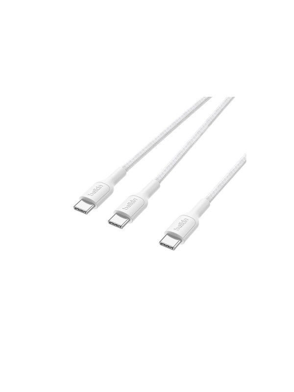 Belkin Belkin BoostCharge Pro 140W Dual USB-C Kabel, 1,5m, weiss