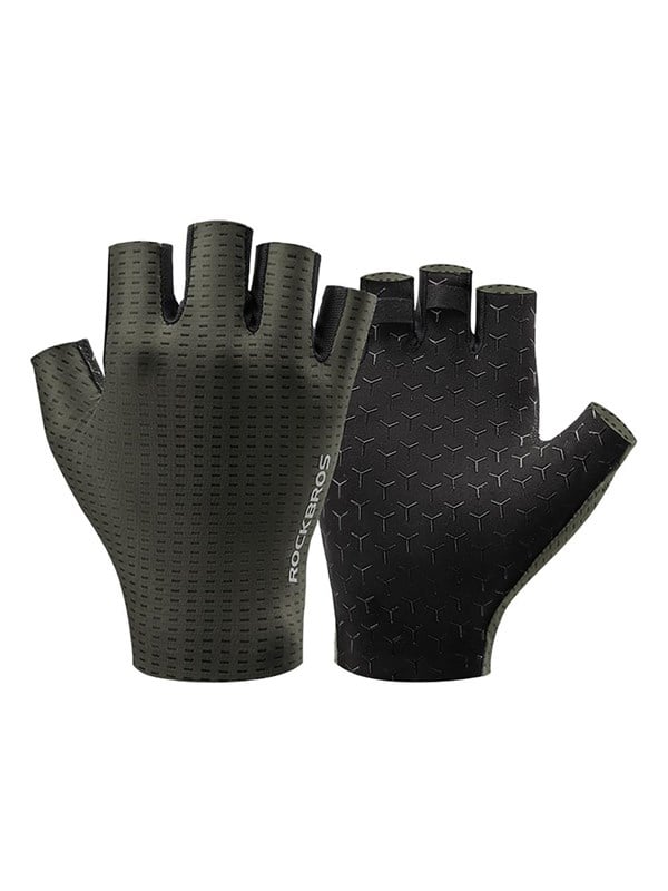 Rockbros Breathable Short Finger Cycling Gloves Size: XXL - Green