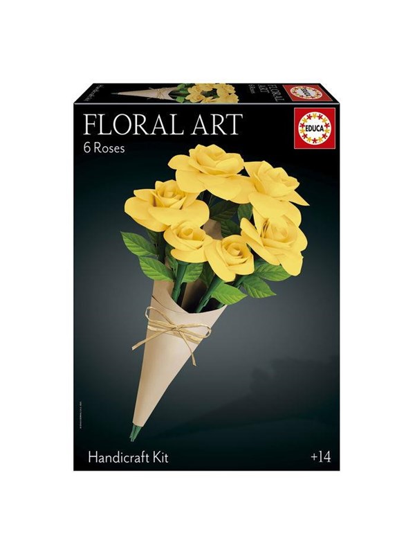 Educa Floral Art 6 Yellow Roses