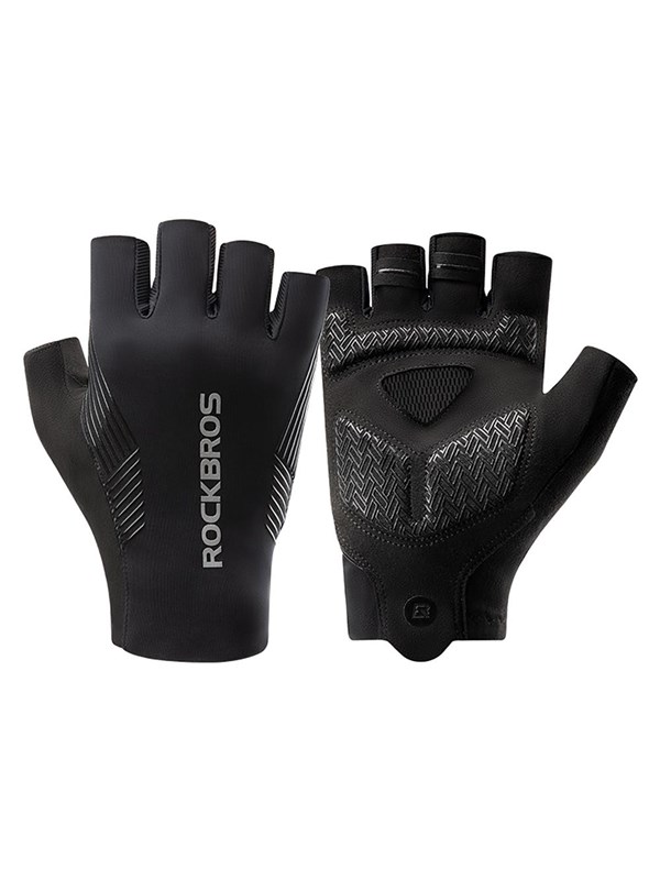 Rockbros cycling gloves spring/summer/autumn short fingers size: XXL - black