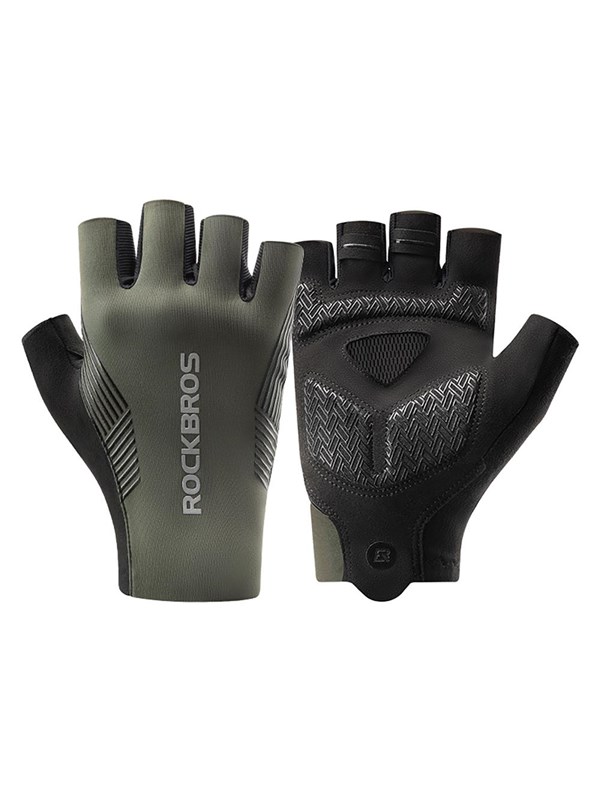 Rockbros cycling gloves spring/summer/autumn short fingers size: M - green