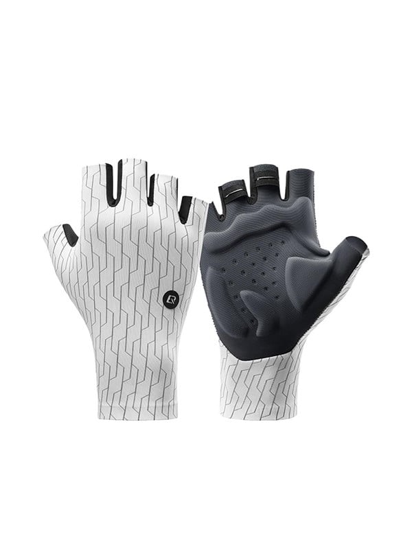 Rockbros Road Cycling Gloves Size: XL - White/Black