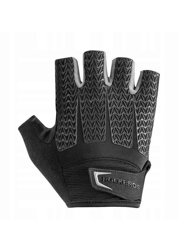 Fäustlinge Fahrradhandschuhe Sporthandschuhe mit Gel-Einsätzen Schwarz–Grau