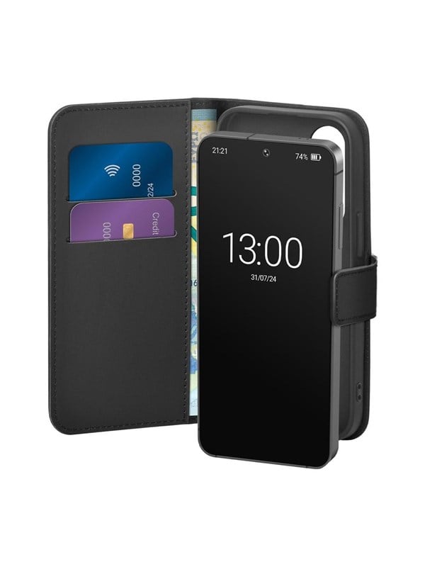 Puro Eco-Leather Case Protective Case for Samsung Galaxy S26 Plus with Wallet - Black