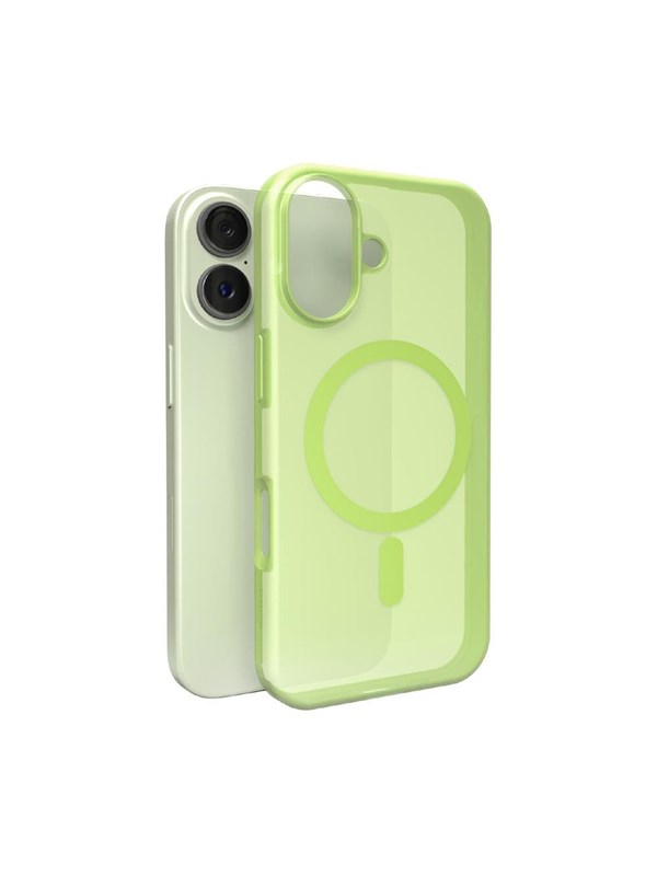 Puro Daylight Magsafe Compatible Silicone Case for iPhone 17 - Translucent Green