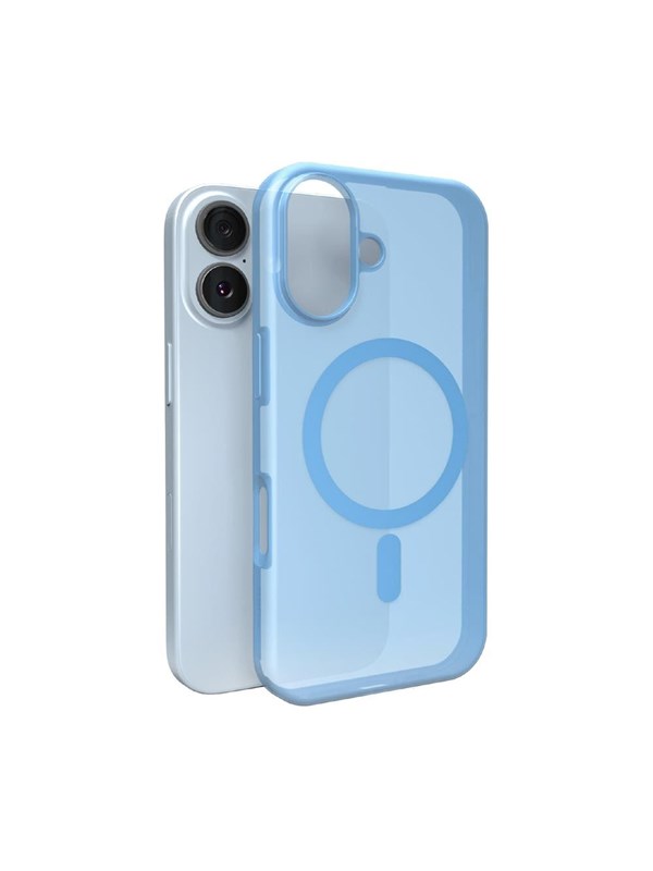 Puro Daylight Magsafe Compatible Silicone Case for iPhone 17 - Translucent Blue