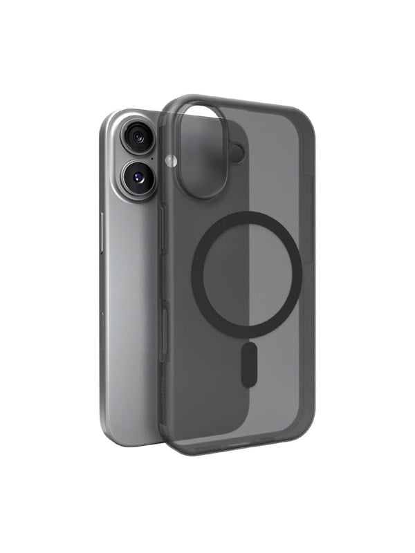 Puro Daylight Magsafe Compatible Silicone Case for iPhone 17 - Translucent Black