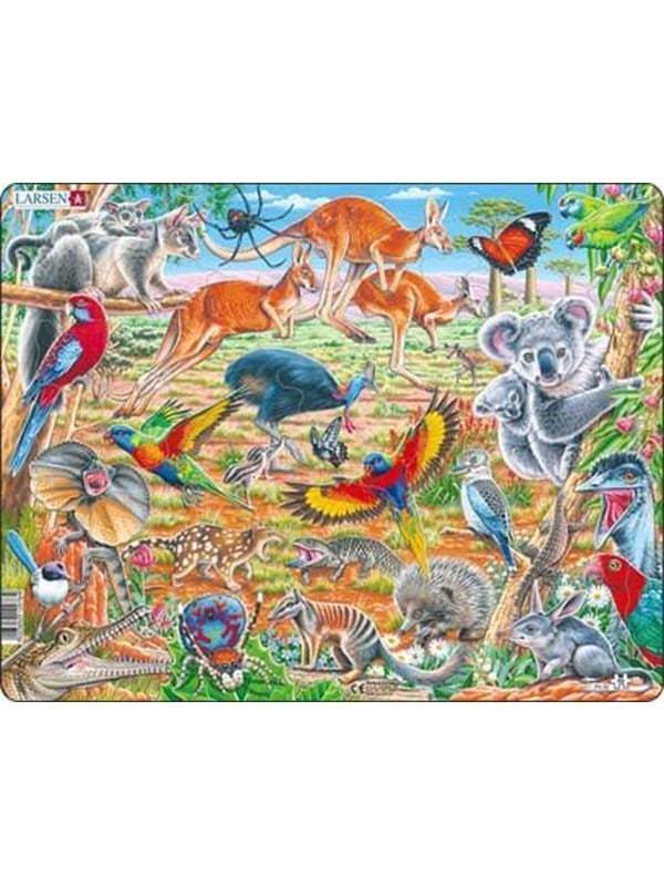 Larsen Puzzles Puzzle Australian animals - 60 pieces Maxi (36.5x28.5cm) Boden