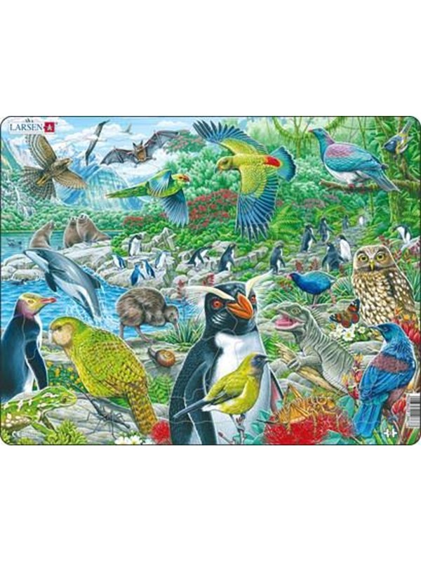 Larsen Puzzles Puzzle Wildlife in New Zealand - 53 pieces Maxi (36.5x28.5 cm) Boden
