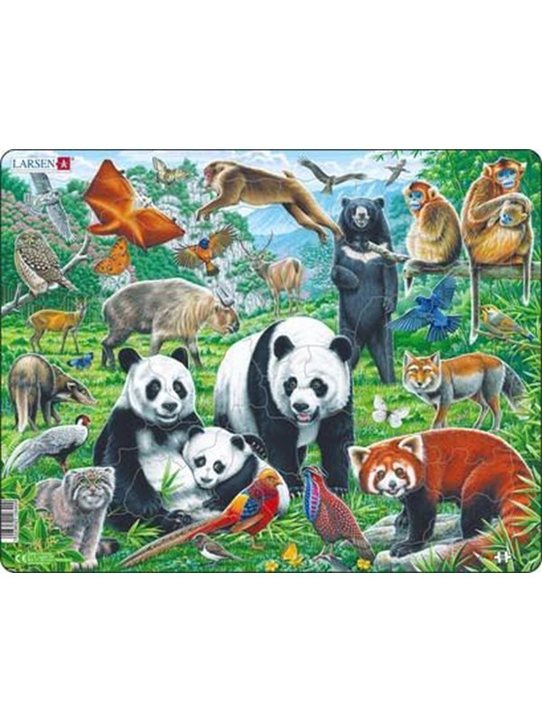Larsen Puzzles Puzzle Chinese wildlife - 56 pieces Maxi (36.5x28.5 cm) Boden