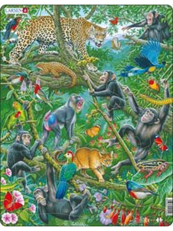 Larsen Puzzles Puzzle African Rainforest - 32 pieces Maxi (36.5x28.5 cm) Boden
