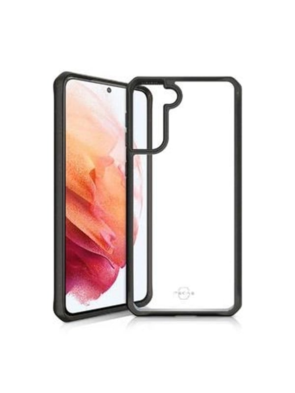ITSKINS FERONIABIO PURE Cover for Samsung Galaxy S21 4G / 5G®. Black and transparent