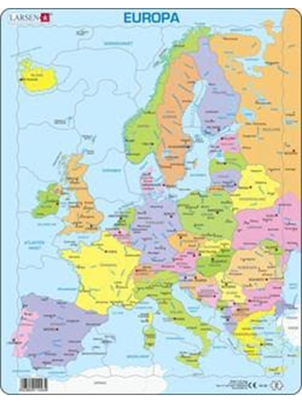 Larsen Puzzles Puzzle Europe Political - 37 pieces Maxi 365x285 cm 2D Puzzles