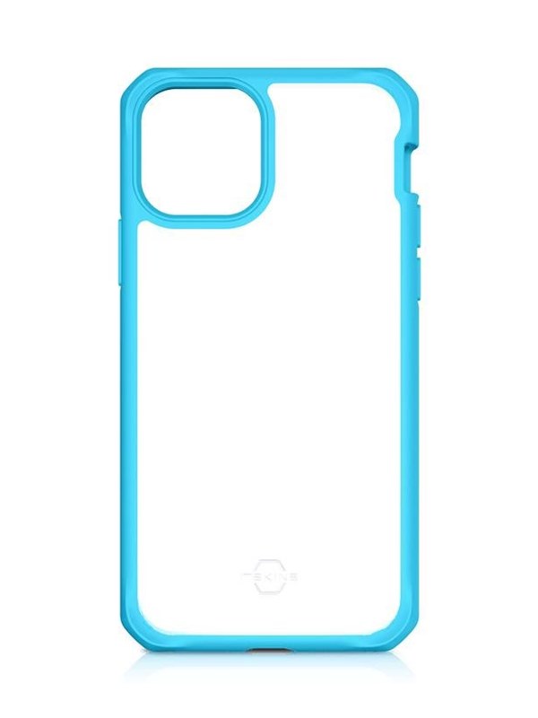 ITSKINS HYBRID SOLID cover for iPhone 11 Pro Max / XS Max®. Blue and transparent
