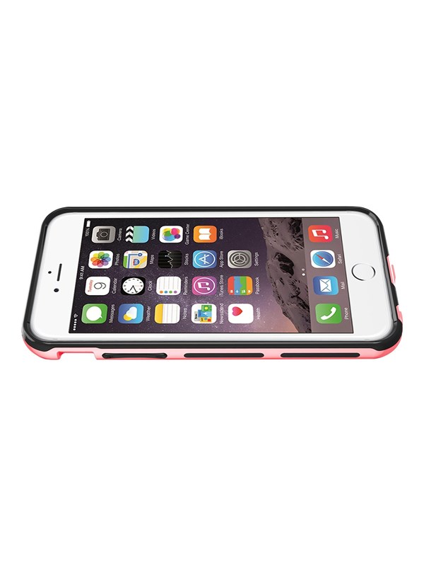 ITSKINS HYBRID EDGE cover for iPhone 6s Plus / 6 Plus®. Rose and black