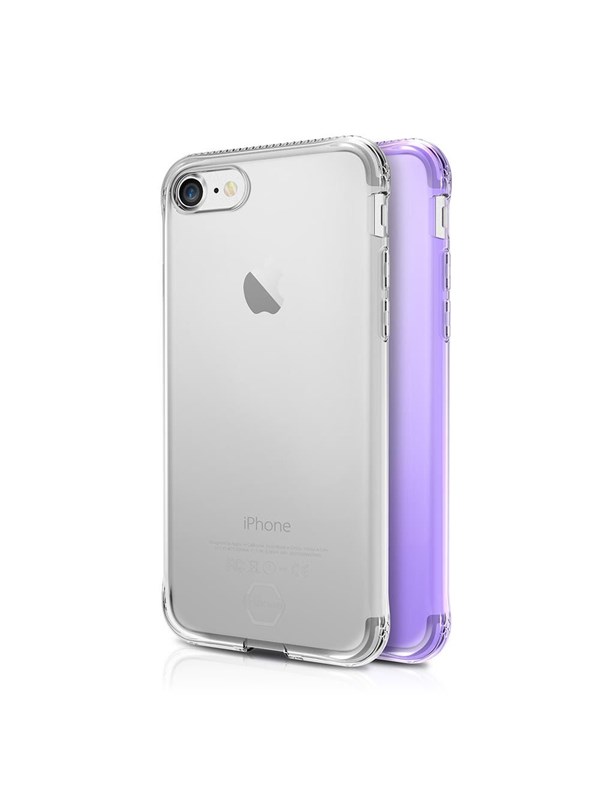 ITSKINS NANO DUO cover for iPhone 8 Plus / 7 Plus / 6s Plus / 6 Plus®. Light purple and transparent