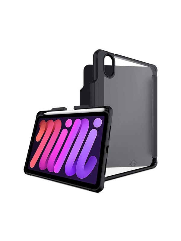 ITSKINS HYBRID SOLID FOLIO cover for iPad Mini 6 Black