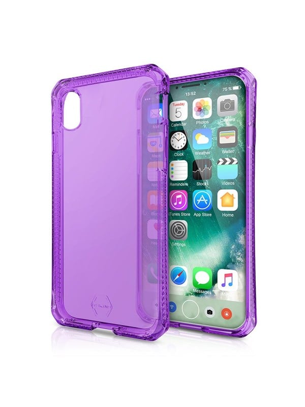 ITSKINS SPECTRUM CLEAR cover for iPhone XS / X®. Purple